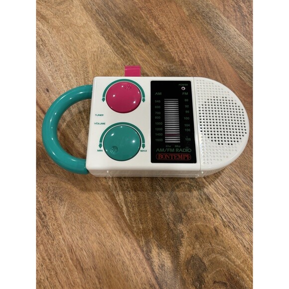 Vintage Bontempi Audio SR 7250/A AM/FM Radio & Sing Along Microphone Tested - Picture 9 of 12